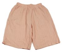 Růžové kostkované lehké kraťasy Shein