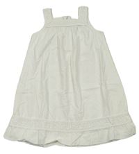 Bílé plátěné šaty zn. H&M