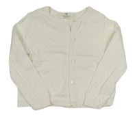 Bílý propínací svetr H&M