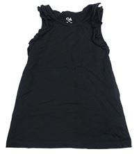 Černý top s volánky C&A