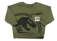 Khaki oversize mikina Jurský Svět Primark