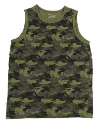 Khaki-šedé army tílko Primark