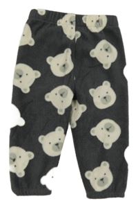 Šedé fleecové kalhoty s medvídky Tex