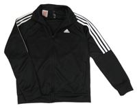 Černá propínací sportovní mikina s logem Adidas