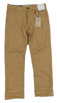 Nové - Béžové plátěné chino kalhoty Denim Co.