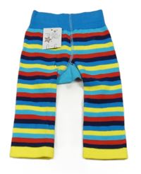 Nové - Barevné pruhované punčochové legíny s traktorem Blade&Rose