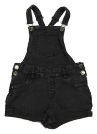 Černé riflové laclové kraťasy C&A