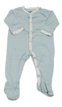 Světlemodro-bílý pruhovaný overal Tchibo