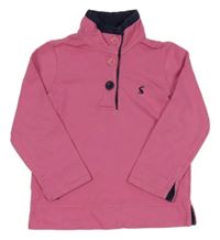 Růžová mikina s rolákem Joules