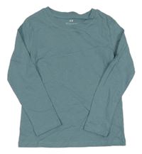 Modrošedé triko H&M