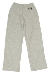 Šedé melírované tepláky s nápisem Tu