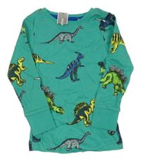 Nové - Zelené triko s dinosaury Bluezoo
