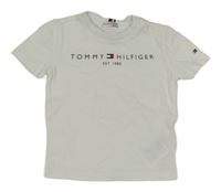 Bílé tričko s logem TOMMY HILFIGER