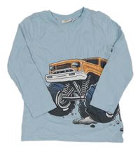 Světlemodré triko s monster truckem Kids