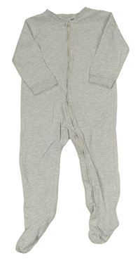 Světlešedý melírovaný overal H&M