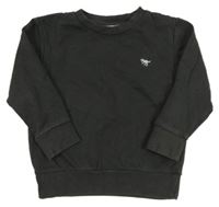 Tmavošedá mikina s dinosaurem zn. Next 