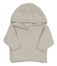 Smetanový svetr s kapucí F&F