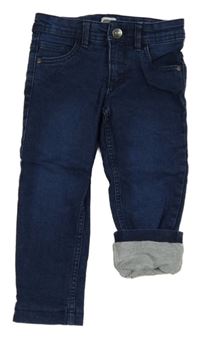 Tmavomodré podšité rifle Lily & Dan