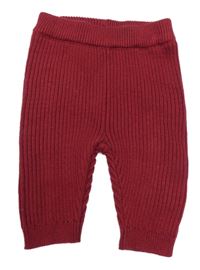 Vínové žebrované kamaše George