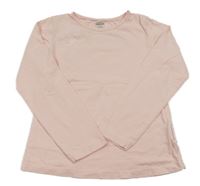 Světlerůžové triko s květy HIP&HOPPS