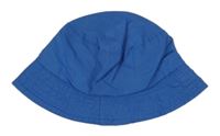 Modrý šusťákový klobouk 