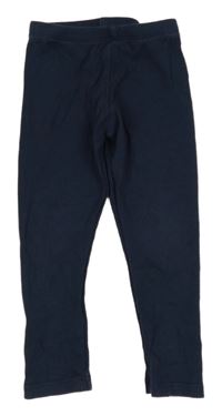 Tmavomodré žebrované legíny PRIMARK