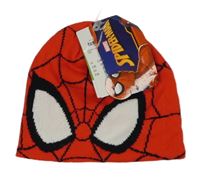 Nové - červená pletená čepice - Spider-man MARVEL