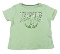 Světlezelené tričko Los Angeles Primark
