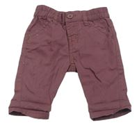 Vínové lehké kalhoty Matalan
