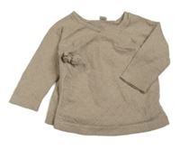 Světlehmědý vzorovaný zavinovací svetr M&S