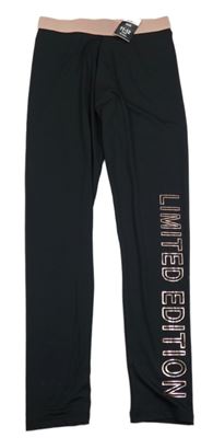 Nové - Černé sportovní legíny s nápisem Pep&Co