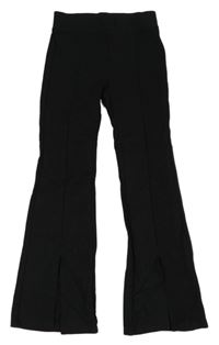 Černé teplákové flare kalhoty Page One Young