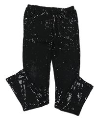 Černé flitrové legíny Dunnes