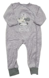 Lila žebrovaný sametový overal s Minnie C&A