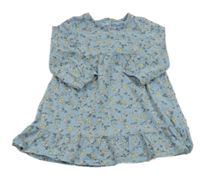 Modré květované bavlněné šaty TCM