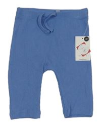 Nové - Modré žebrované lehké tepláky Matalan