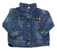 Tmavomodrá riflová bunda