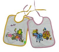 2x bílý bryndák - s žabkou + s kozou