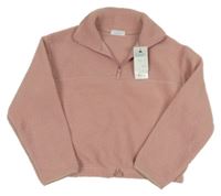 Nové - Starorůžová huňatá mikina Primark