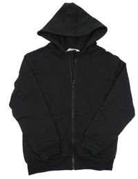 Černá propínací mikina s kapucí H&M