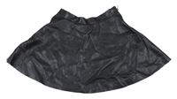 Černá koženková sukně H&M