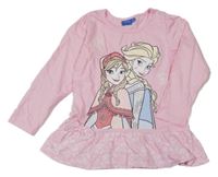 Růžové triko s Frozen Yd.