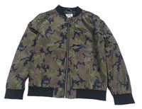 Khaki-černá army šusťáková bomber bunda Rebel