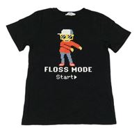 Černé tričko s postavičkou H&M