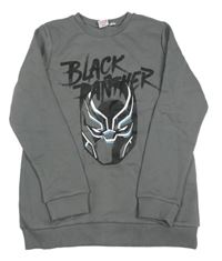 Šedá mikina s černým pantherem Marvel