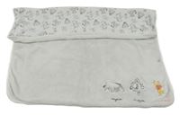 Bílá plyšová/bavlněná deka s Púem Disney