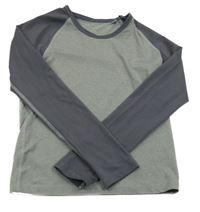 Šedo-tmavošedé funkční triko crane