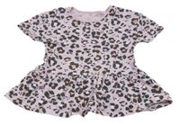 Fialovo-šedá leopardí tunika George