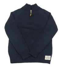 Tmavomodrý svetr H&M