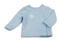 Nové - světlemodrá vzorovaná propínací mikina DKNY